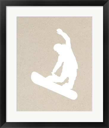 Framed Snowboard On Part III Print