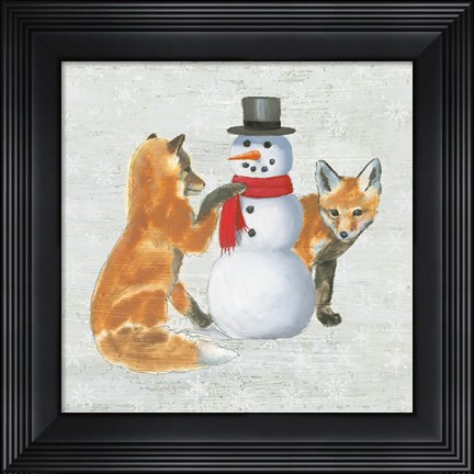 Framed Christmas Critters V Print