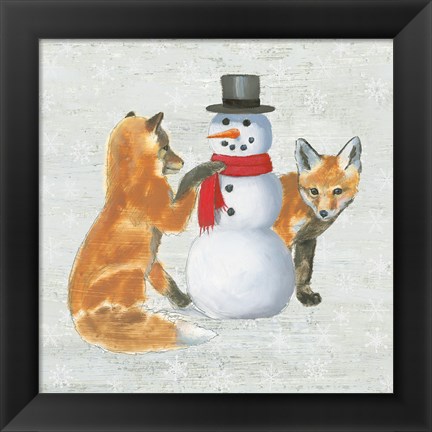 Framed Christmas Critters V Print