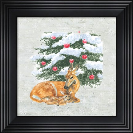 Framed Christmas Critters VII Print