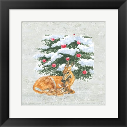 Framed Christmas Critters VII Print