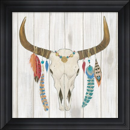Framed Bohemian Rising I no Border Spice Print