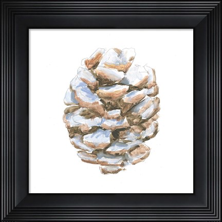 Framed Into the Woods Pinecone I Print