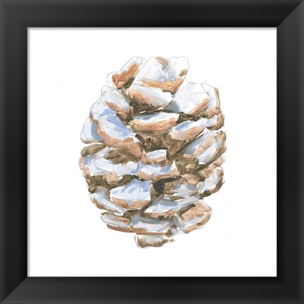 Framed Into the Woods Pinecone I Print