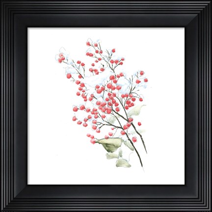 Framed Into the Woods Holly Print