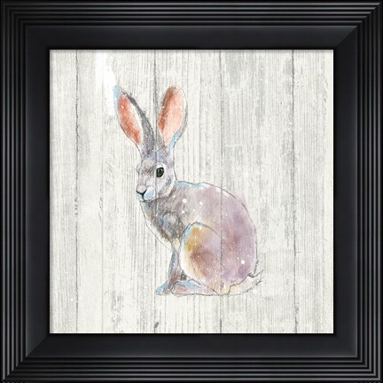 Framed Into the Woods I no Border on Barn Board Print