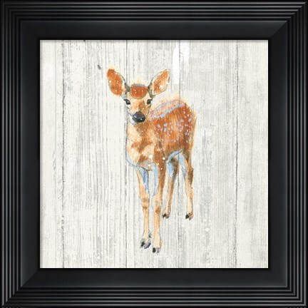 Framed Into the Woods III no Border on Barn Board Print