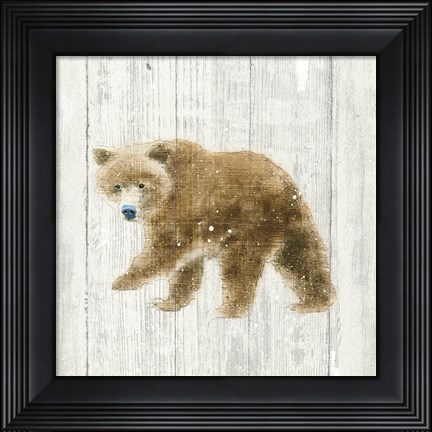 Framed Into the Woods VI no Border on Barn Board Print
