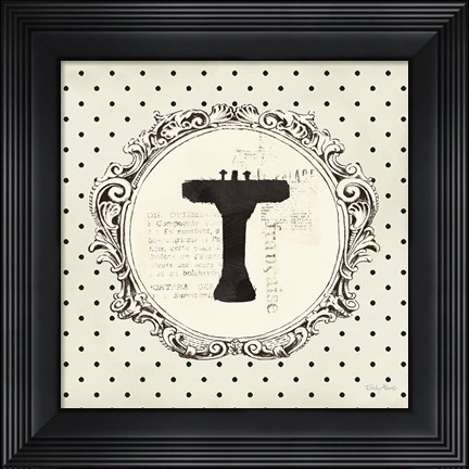 Framed Cartouche Sink Circle Print