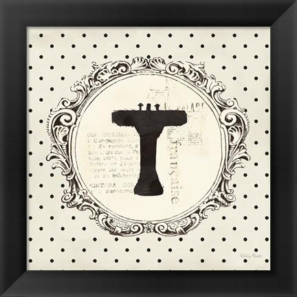 Framed Cartouche Sink Circle Print