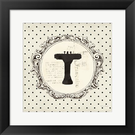 Framed Cartouche Sink Circle Print