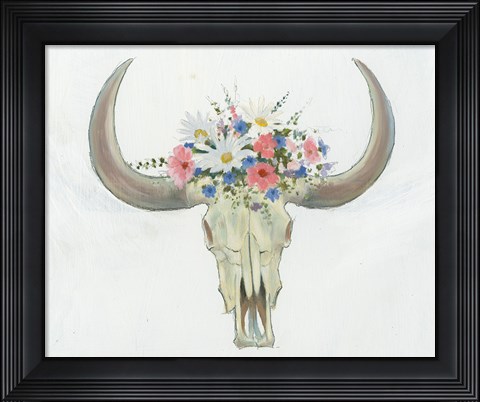 Framed Bohemian Rising II on White Print
