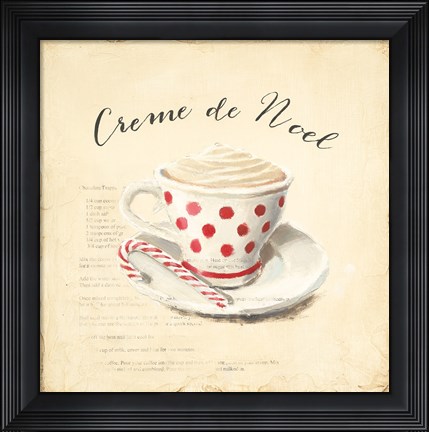 Framed Creme de Noel Print