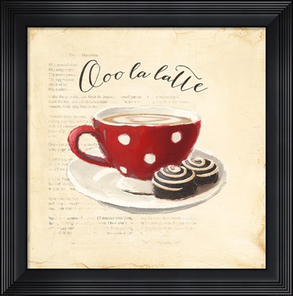 Framed Ooo La Latte Print