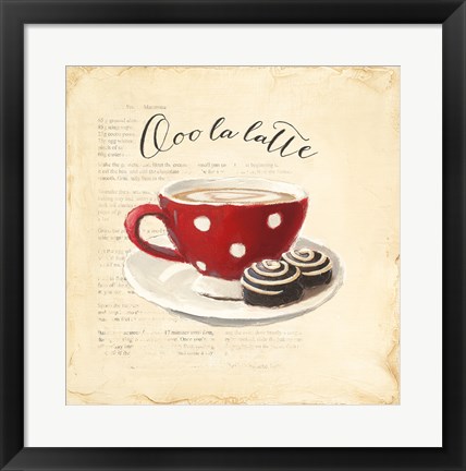 Framed Ooo La Latte Print