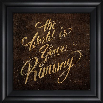 Framed Shoe Fetish Quotes IV Dark Print