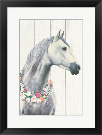 Framed Spirit Stallion I on wood Print
