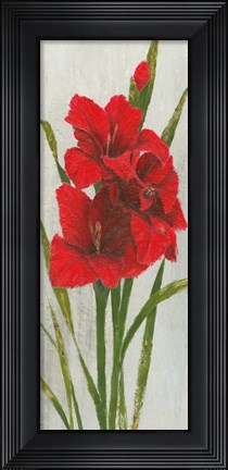 Framed Red Simplicity I Print