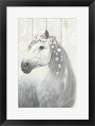 Framed Spirit Stallion II on wood Print