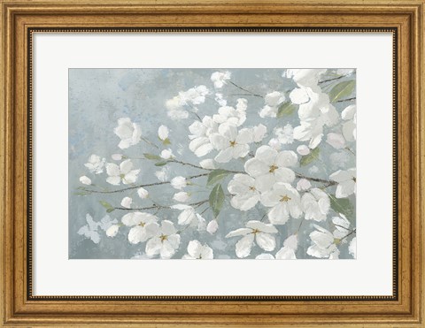 Framed Spring Beautiful Gray Print