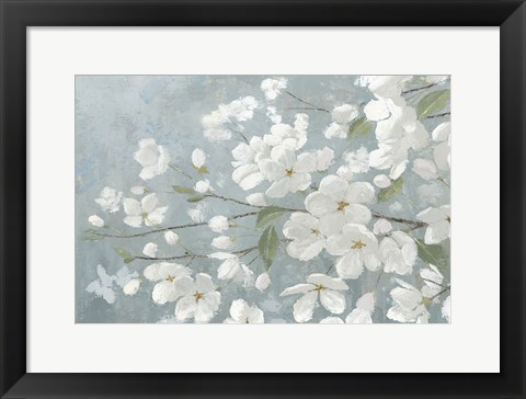 Framed Spring Beautiful Gray Print