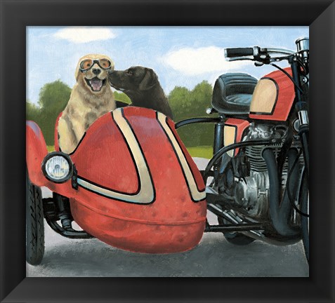 Framed Born to be Wild Crop Print