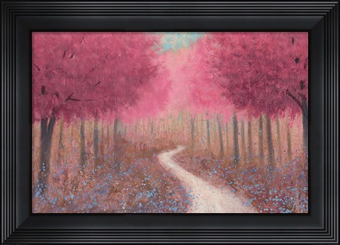 Framed Forest Pathway Spring Print