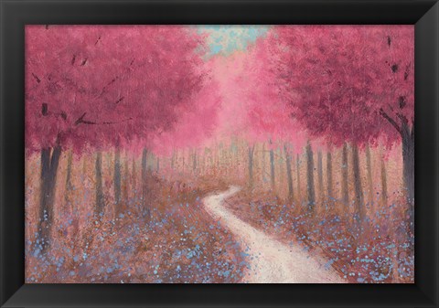 Framed Forest Pathway Spring Print