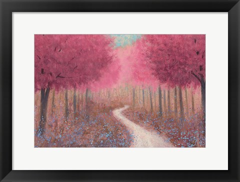 Framed Forest Pathway Spring Print