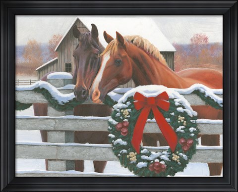 Framed Christmas in the Heartland II Print