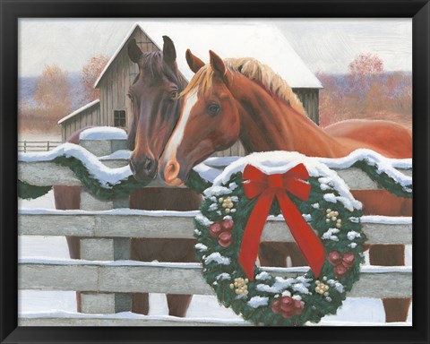 Framed Christmas in the Heartland II Print