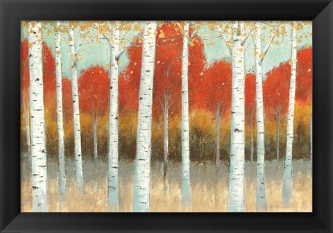 Framed Fall Promenade I Print