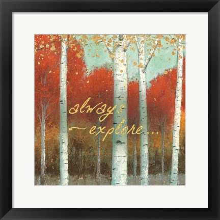 Framed Fall Promenade III Print