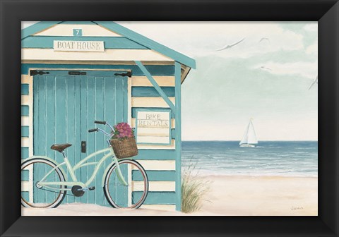 Framed Beach Cruiser I Print