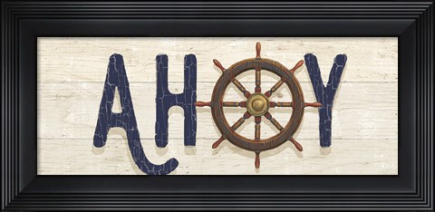 Framed Nautique VII Print