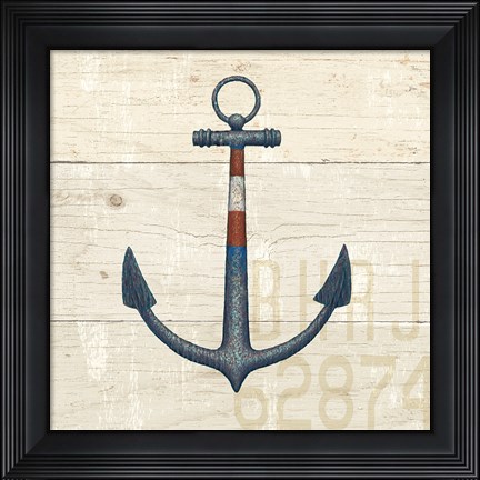 Framed Nautique III Print