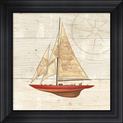 Framed Nautique II Print