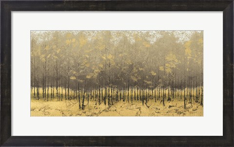 Framed Golden Trees III Taupe Print