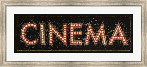 Framed Cinema Marquee Print