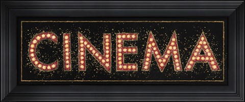 Framed Cinema Marquee Print