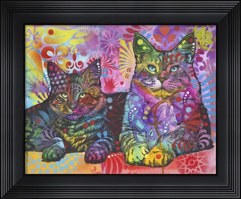 Framed 2 Cats Print