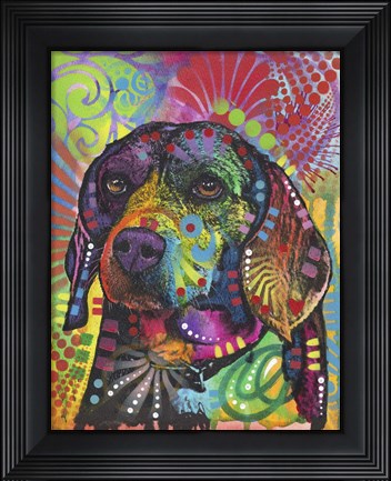 Framed Beagle Eagle Print