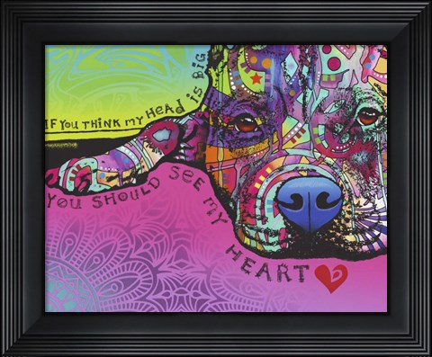 Framed You Should See My Heart Print