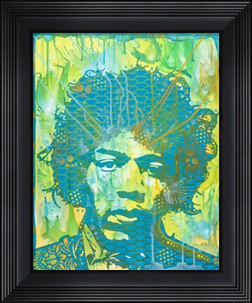 Framed Jimi Hendrix V Print