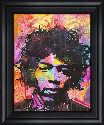 Framed Jimi Hendrix VI Print