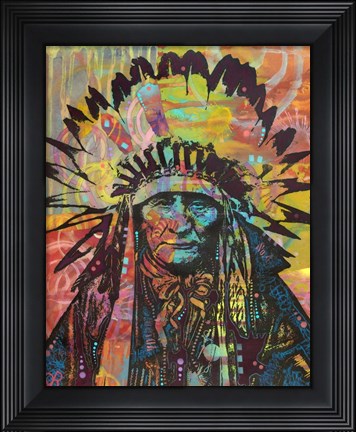 Framed Native American II Print