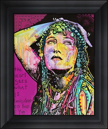 Framed Heart Sees Print