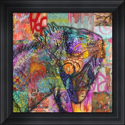 Framed Iguana Print