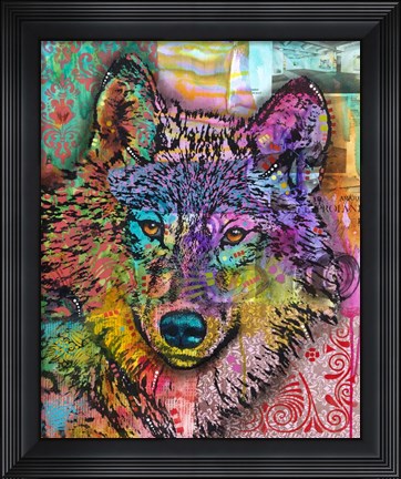 Framed Wolf Lens Eye Print
