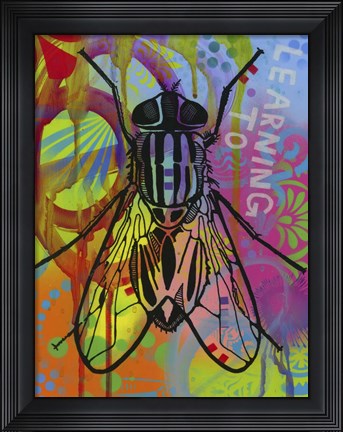 Framed Leaning to Fly Print